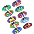 Manufacturer 287 Countries Flag USA Puerto Ricos Russia Brazil Germany Australia Country Flag Charm Paracord Survival Bracelet