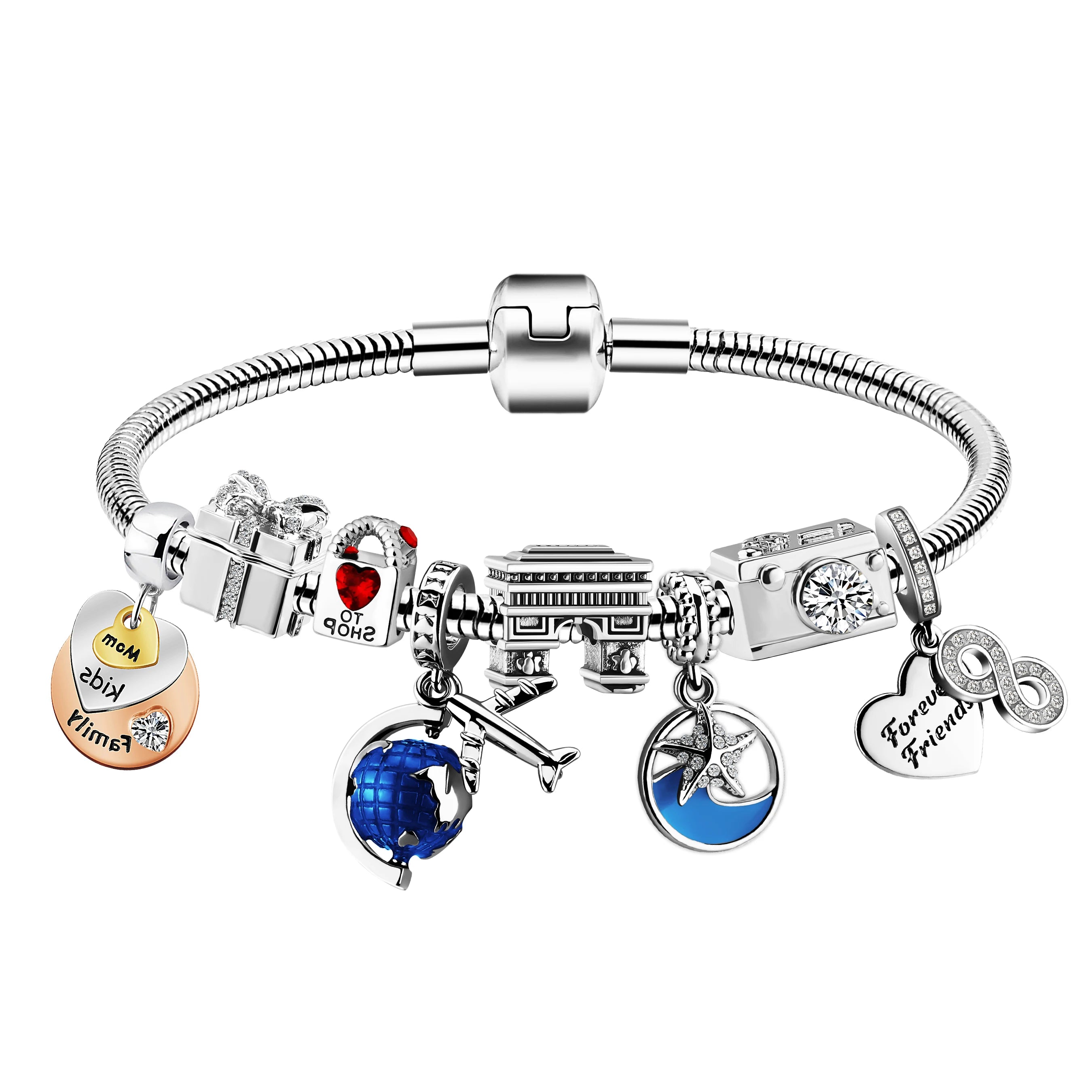 Hang Pendant Jewelry Wholesale Fashion Bracelet Beads Can Match P Brand Charm Bracelet Sets