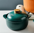 Simple Nordic Casserole Pot Domestic Gas Heat Resistant Ceramic Soup Casserole Gas Stove Soup Pot Glass Lid Pot Casserole