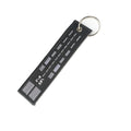 Custom Jet Tag Keychain for Motorcycles Promotional Embroidered Logo Made of Durable Metal
