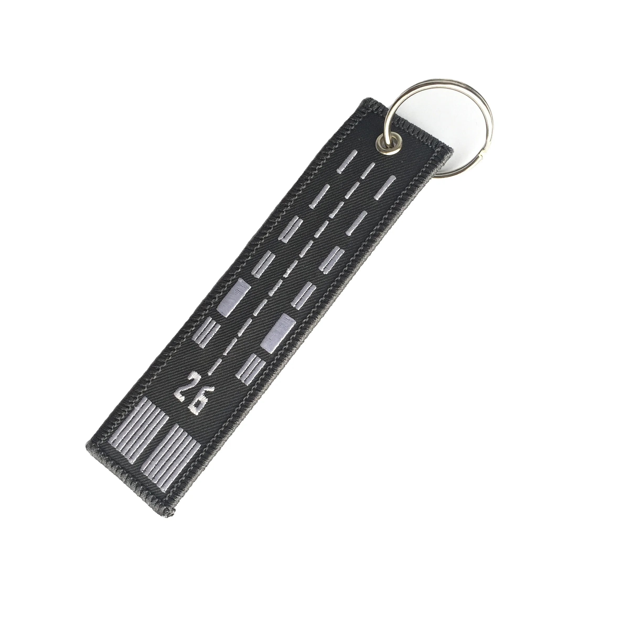 Custom Jet Tag Keychain for Motorcycles Promotional Embroidered Logo Made of Durable Metal