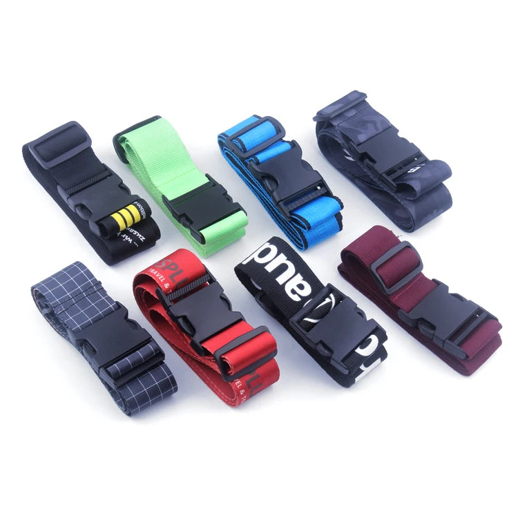 Promotional Luggage Belt 5 cm Width Retractable Polyester Lanyards Customized