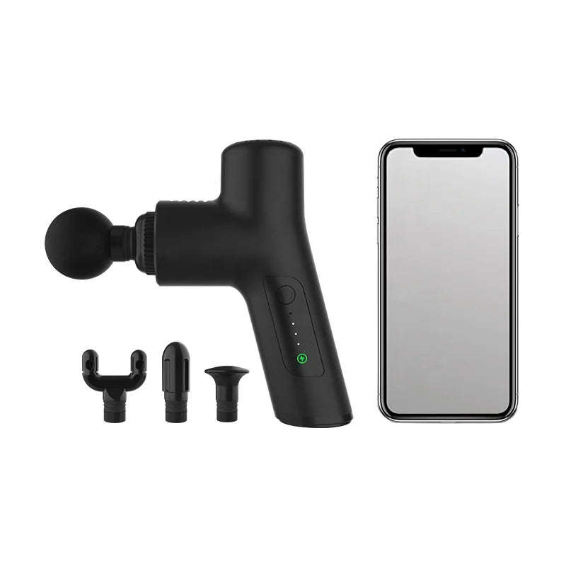 Powerful and Portable 2600RPM Brushless Motor  Deep Tissue Fitness Mini Massager Gun with Storage Bag