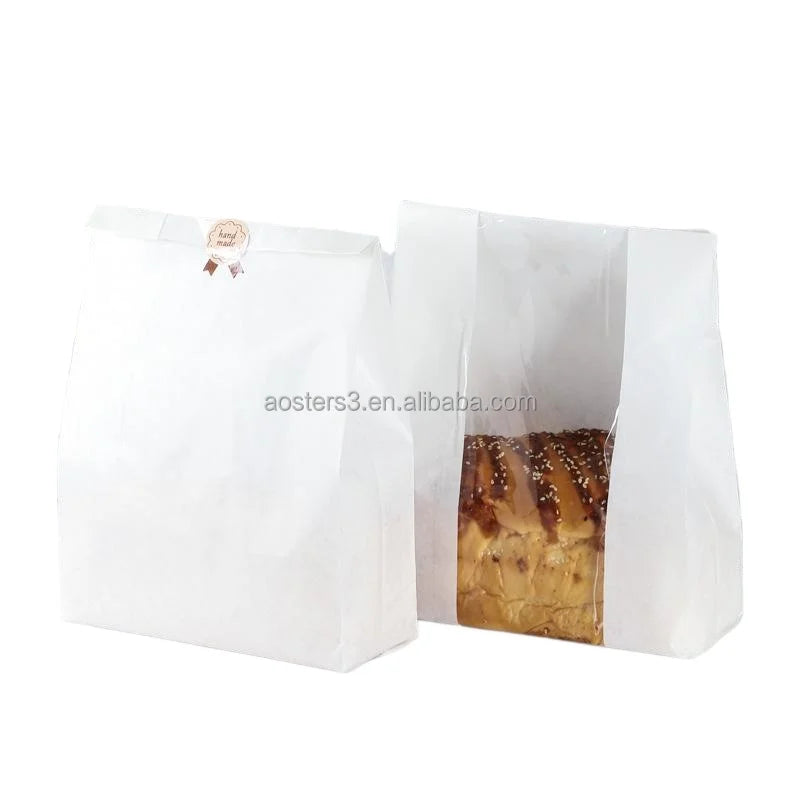 Custom Food Packaging Paper Bag for Takeaway Recyclable Food Packaging Paper Bag