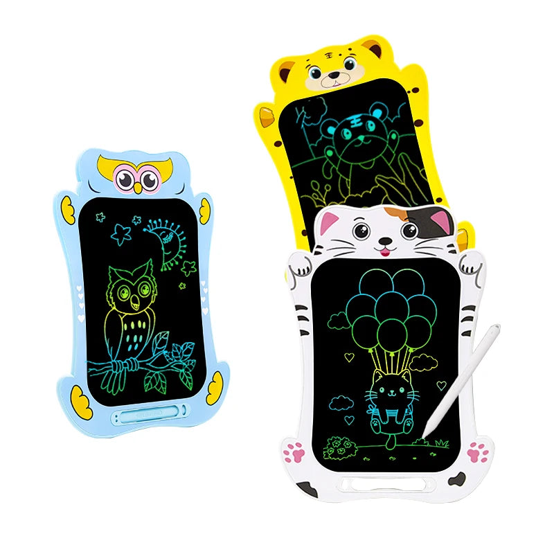 Children's Cartoon LCD Electronic Writing Pad Eye-Catching Drawing Board With Memo Pad Style