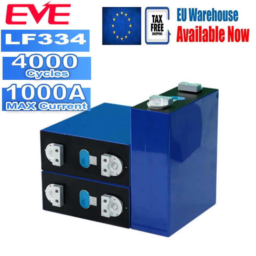 EU Stock Free Tax EVE 3.2V LF334 350Ah LF280K Brand New 8000 Cycles Lifepo4 Cells Lithium-Ion Lifepo4 Cell for Home Appliance RV