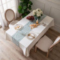 100% Polyester Retro Style Countryside Table Cloth Modern Fashion Tassels Living Room Decorative Table Cloth Handmade Tablecloth