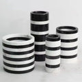 Luxury Unique Candle Vessels Jars Table Decorative Marble Onyx Stone Candle Jar Vessel Holders Ceramic Custom Candle Jars