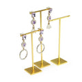 Modern Metal Jewelry Rack Professional WYP Earring Display Stands Durable TBar For Jewelry Stores