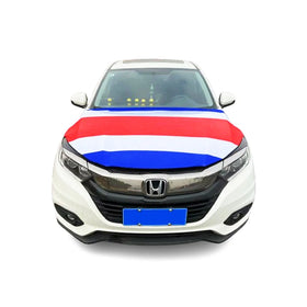 Factory Wholesale Premium Fabric Waterproof Any Design Car Flag Hood Cover Flags