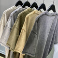 Wholesale Men's Vintage Terry T-Shirts Acid Wash Streetwear Oversized Fit 100% Cotton Breathable Anti-Wrinkle