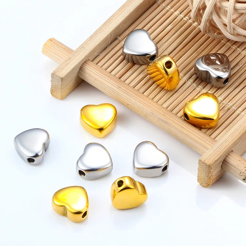 Diy Love Heart Bracelets Slide Charm Wholesale Seed Super Offers Metal Beads Accessories Beads to Make Jewelry