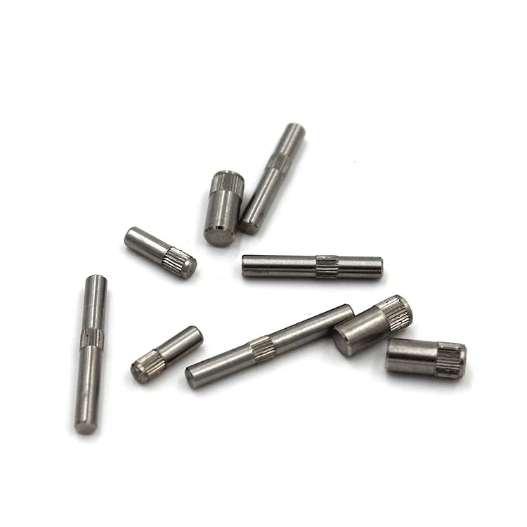 Hinge Column Solid Knurling Cylindrical Locking Pins for Toys Connecting Rod-Titanium Alloy Zinc Plated