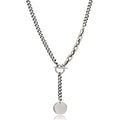 Long Fashion Jewelry Party Present Silver Color Necklace Fashion Simple Clavicle Chain Link