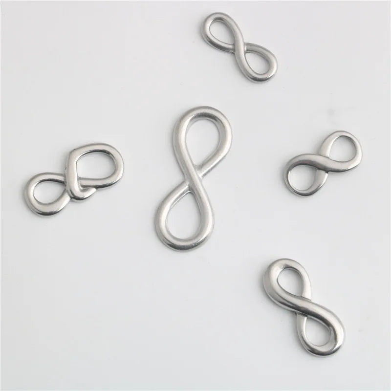 Stainless steel infinite symbol