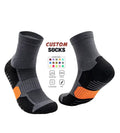 Custom Wholesale Outdoor  Sport Socks Protection Adult Basketball Socks Black Polyester Thickening Breathable Tactical Socks