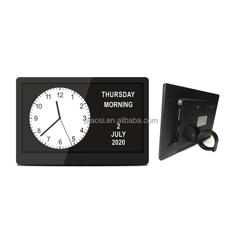 2024 New Design Led Digital Calendar Day Clock 10.1 Inch for Dementia Elderly Seniors Alarm Clock