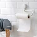 Removable Bathroom Kitchen Organizer Roll Dispenser Paper Holder Shelf Kitchen Tissue Vacuum Suction Hook Paper Holder MegaBDM