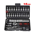 46pcs Car Motorcycle Tool Wrench Socket Tool Set Mechanical Tools Set