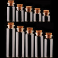 Small Glass Favor Jars with Hot Stamping Recyclable Milk Glass Bottles and Cork Lids for Party & Wedding Favors