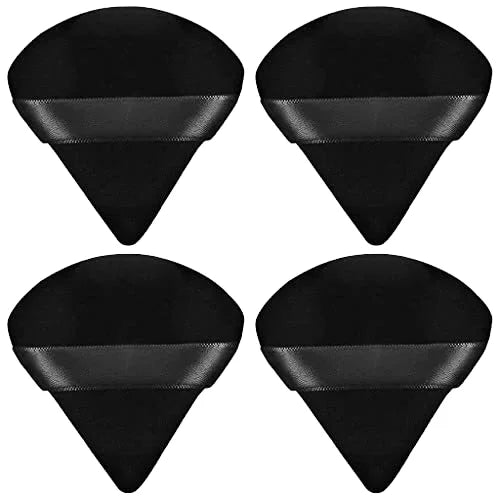 Gmagic Triangle Velvet Powder Puffs Wet/Dry Makeup Tool Cotton Foundation Sponge Cosmetic Tool Face Body Washable Reusable Soft