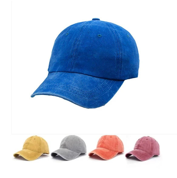 Washed Cotton 6-Panel Baseball Cap Hand Embroidery Image Breathable Waterproof Silver Copper Buckle Outdoor Travel Argyle Bows