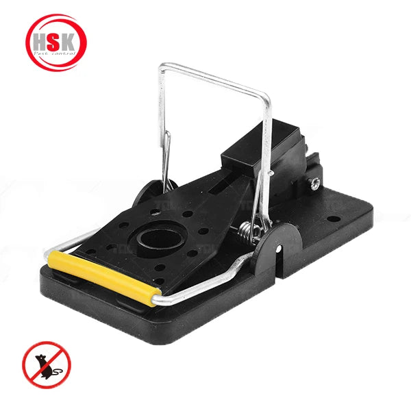 Black Plastic Reusable Snap Rodent Trap Solid State Attracts Snakes and Birds for Rat and Mouse Control