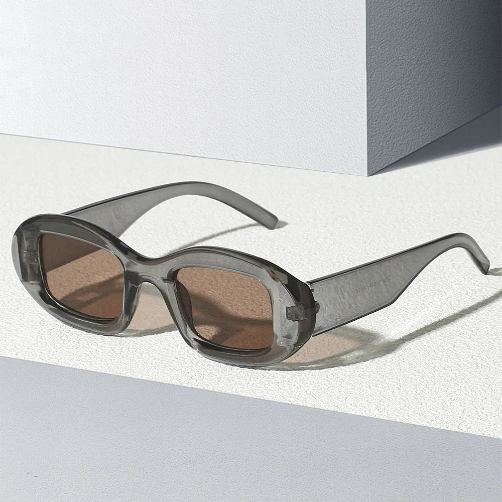 2726 New Elliptical Frame Versatile European and American Sunglasses Small Plastic Trendy Women Sunglasses