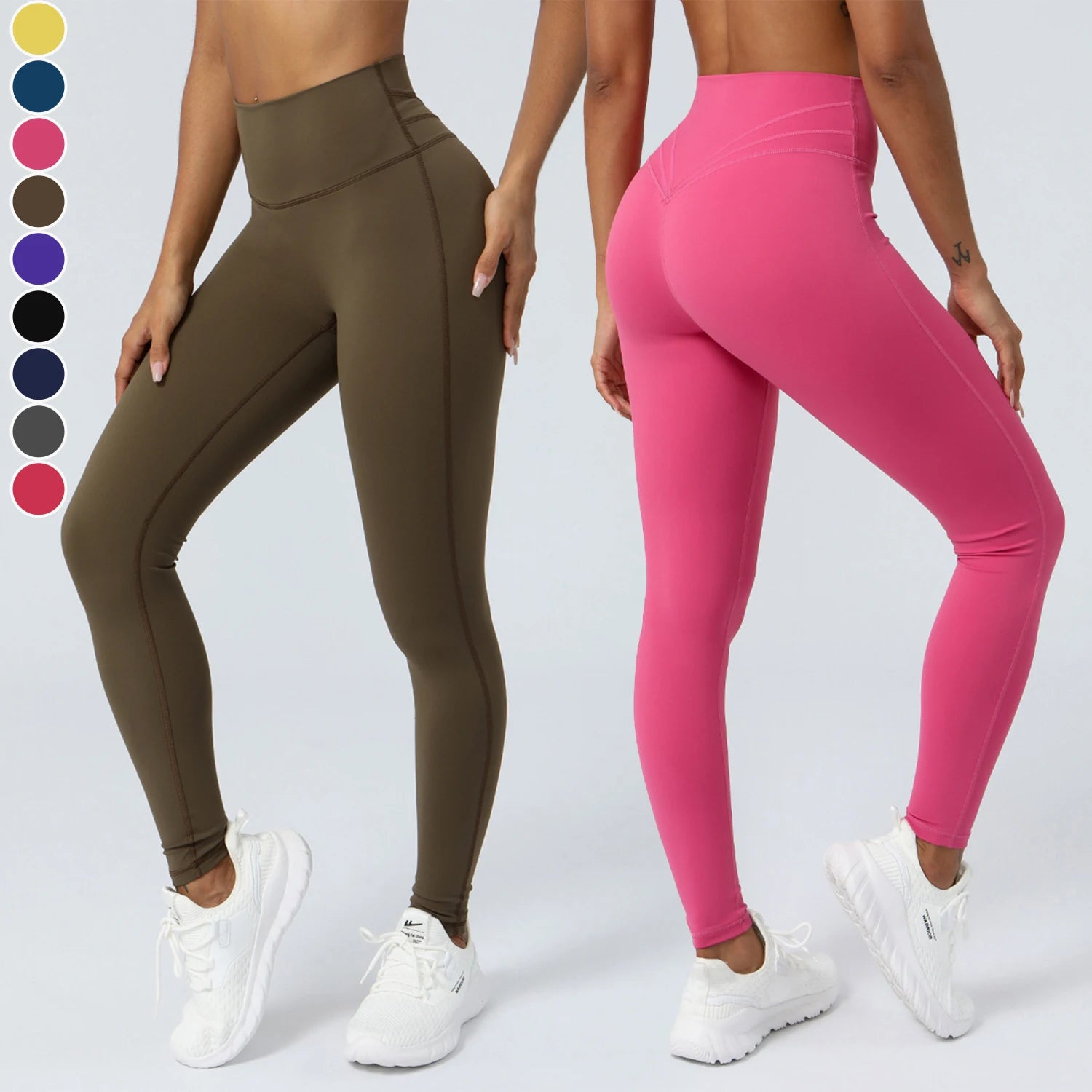 High Quality Hip Lifting Gym Yoga Leggings High Waist Tight Quick Drying Breathable Tummy Control Sports Pants for Women