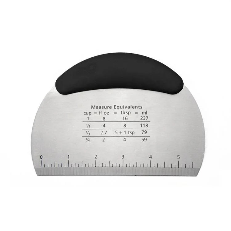 Multi-purpose Stainless Steel Pastry Dough Cutter Chopper Scraper with Grip Handle Kitchen Baking Tools