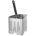 Stainless Steel Eco-Friendly Silver Pasta Cooker Basket Strainer with Perforated Design for Home Kitchen Use