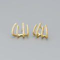 JOYFFO Women's Trendy Sterling Silver Post Earrings Hoop Stud Huggie Claw Cuff Hypoallergenic Jewelry Gifts Fashionable Jewelry