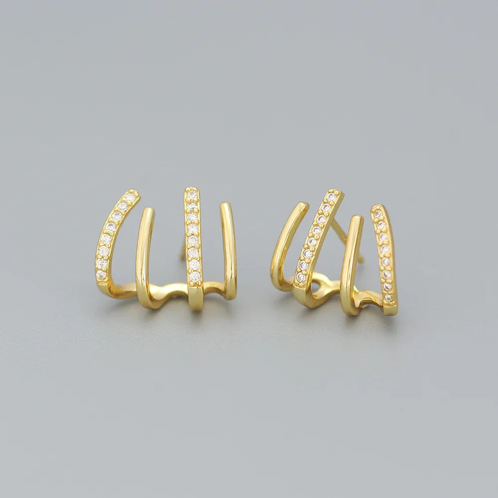JOYFFO Women's Trendy Sterling Silver Post Earrings Hoop Stud Huggie Claw Cuff Hypoallergenic Jewelry Gifts Fashionable Jewelry
