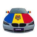 Hot Sale Cheap Custom Size Engine Flags 100%Polyester Cover Rearview Mirror Custom Moldova Car Hood Flag