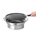 Wholesale Korean Outdoor Stainless Steel Portable Charcoal Bbq Stove Round Korean Charcoal BBQ Grill