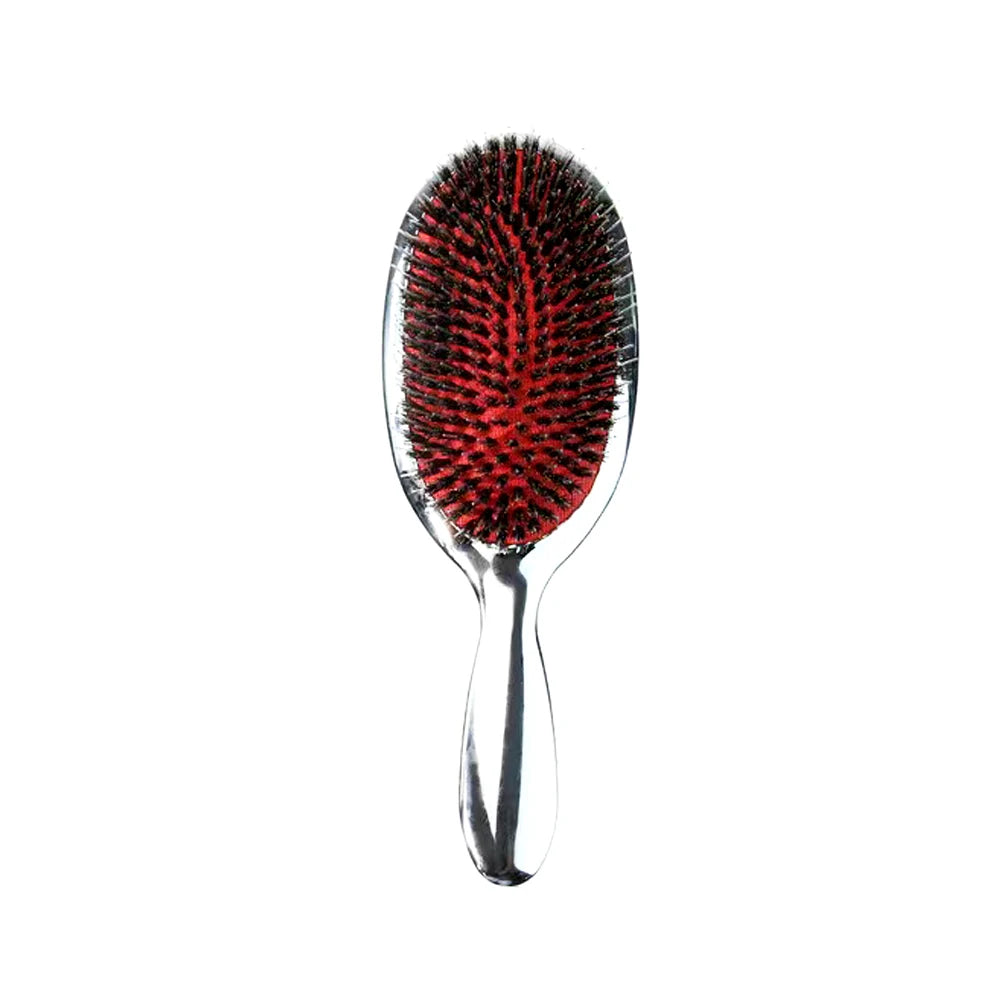 Nice Design Big ABS Paddle Hair Brush with Natural Boar Bristle Nylon for Wig Hair Extension Brush with Logo