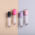 CAIYA Popular Custom Logo 6ml Lip Stain Tint Bottles Lip Oil Containers Empty Clear Lip Gloss Tubes With Wand Brush in Stock