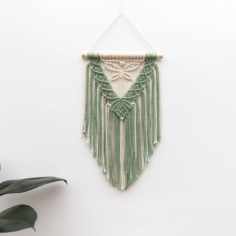 Custom 2025 New Cotton Contemporary Macrame Big Wall Hanging Tapestry Handmade Rope Woven Eco-Friendly Wall Art Home Office