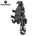 ROCKBROS Shock-Absorbing Aluminum Alloy Bicycle Motorcycle Rearview Mirror Phone Holder 360 Rotation Y/U-Shaped Handlebar