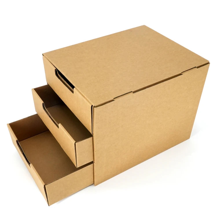 Custom Logo Corrugated 15x15 Cardboard Sneaker Shoe Box Drawer Packaging Cardboard Boxes 25x15cm with Box
