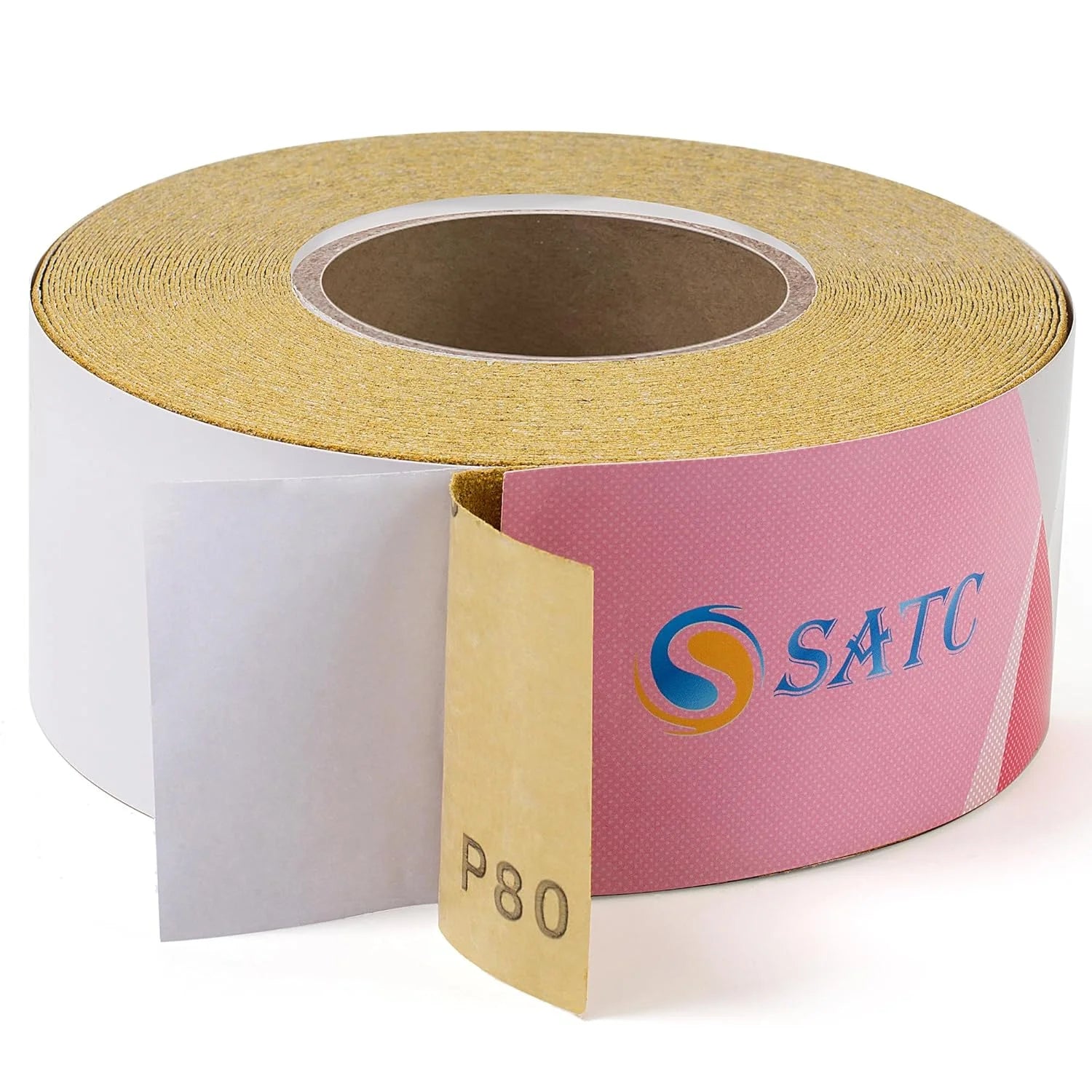 20 Yard Pink Longboard Sandpaper Roll 2-3/4" Wide 40-150 Grit PSA Back for Auto Body Wood Metal Coarse to Medium Sanding
