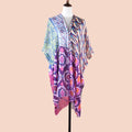 Women's Thin Cardigan Sun protection Suit Retro Printed Cotton and Linen Shawl Beach Tourism Beach Towel Wholesale Custom Shawl
