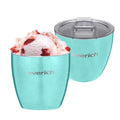 Insulated Ice Cream Bowl Tumbler Set with Lid Double Wall Vacuum Insulated Stainless Steel for Cold and Hot Foods Cereals Soups