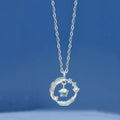 Light Luxury 925 Sterling Silver Feather Necklace Clavicle Chain Glazed Stone CZ Diamond Feather Pendant Necklace Birthday Gifts