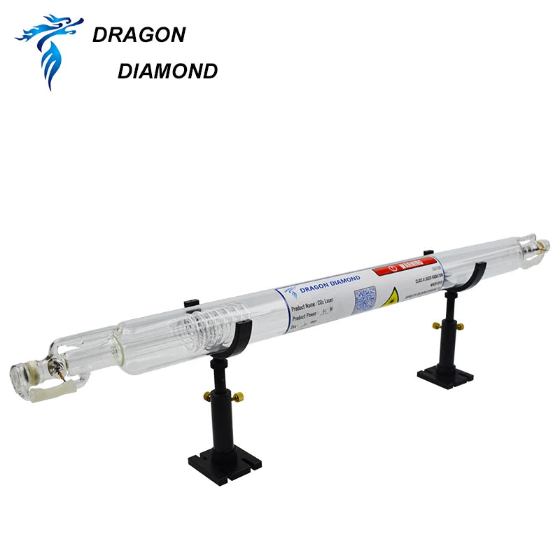 Dragon Diamond CO2 Metal Head Laser Tube 45W 50W CO2 Laser Tube 50mm for Engraving Cutting Machine