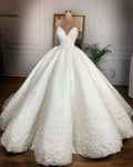 Deep V-neck Sexy Lace Neat Wedding Dress Romantic Dignified Wedding 2023 New Summer