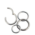ASTM F136 G23 Titanium Hinged Segment Ring(Clicker) CZ Nose Cross-Border Sales Piercing Jewelry Earring Closed Circle Jewelry