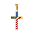 KALEN Fashion Stainless Steel Charms Men Pendant American Cross Pendant
