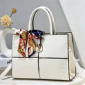 New Arrival Sac a Main Femme Crocodile Handbags Popular Shoulder Bag Luxury Bags With Scarves for Women