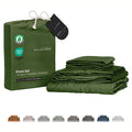 Cooling Plain 300TC Bamboo Fiber Bed Sheet Set Breathable Lightweight Summer Bedding for Home Hotel ODM/OEM Factory